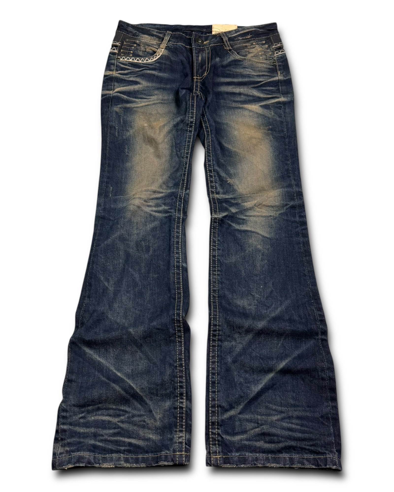 2000‘s Lolita Japanese Deadstock Bootcut Jeans Women‘s *rare (M) - Lennys Vintage