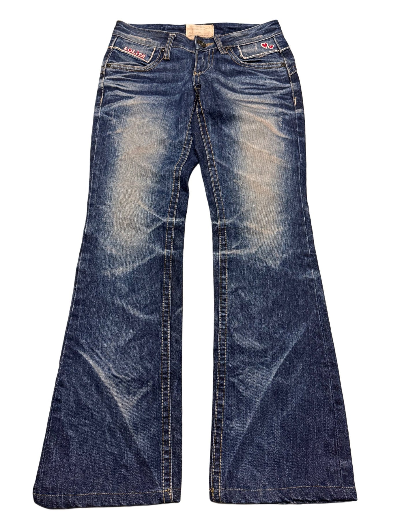 2000‘s Lolita Japanese Flared Jeans Women‘s *sehr selten (S) - Lennys Vintage