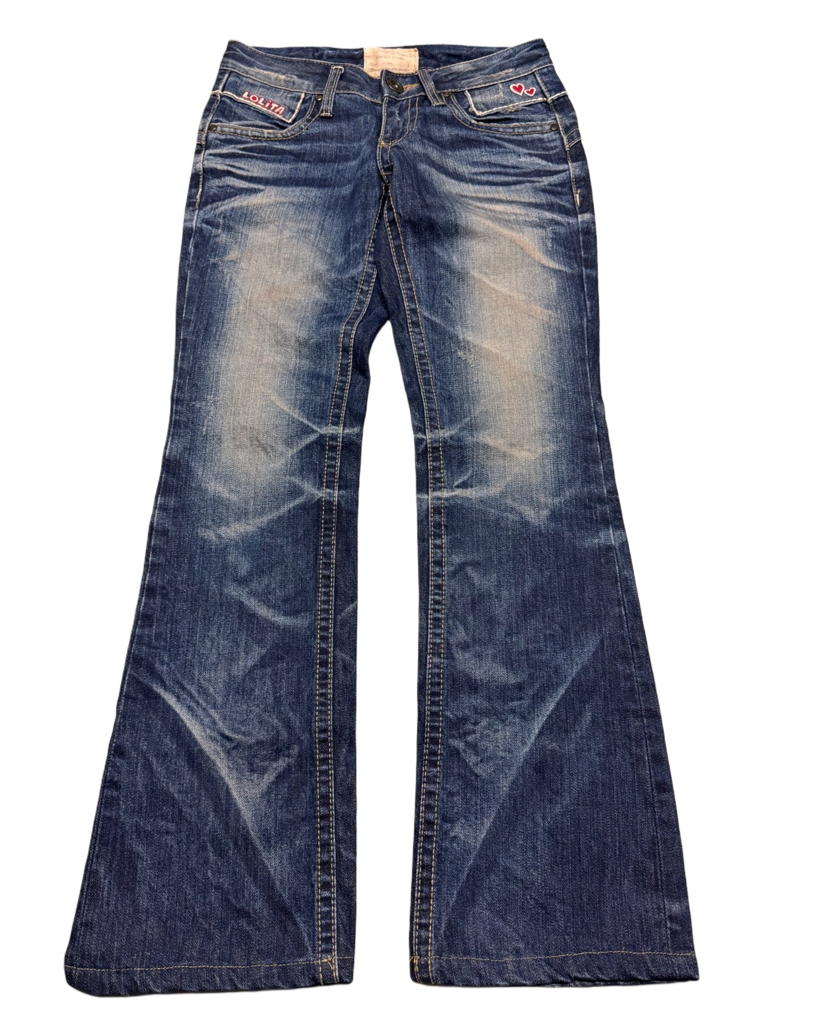 2000‘s Lolita Japanese Flared Jeans Women‘s *sehr selten (S) - Lennys Vintage