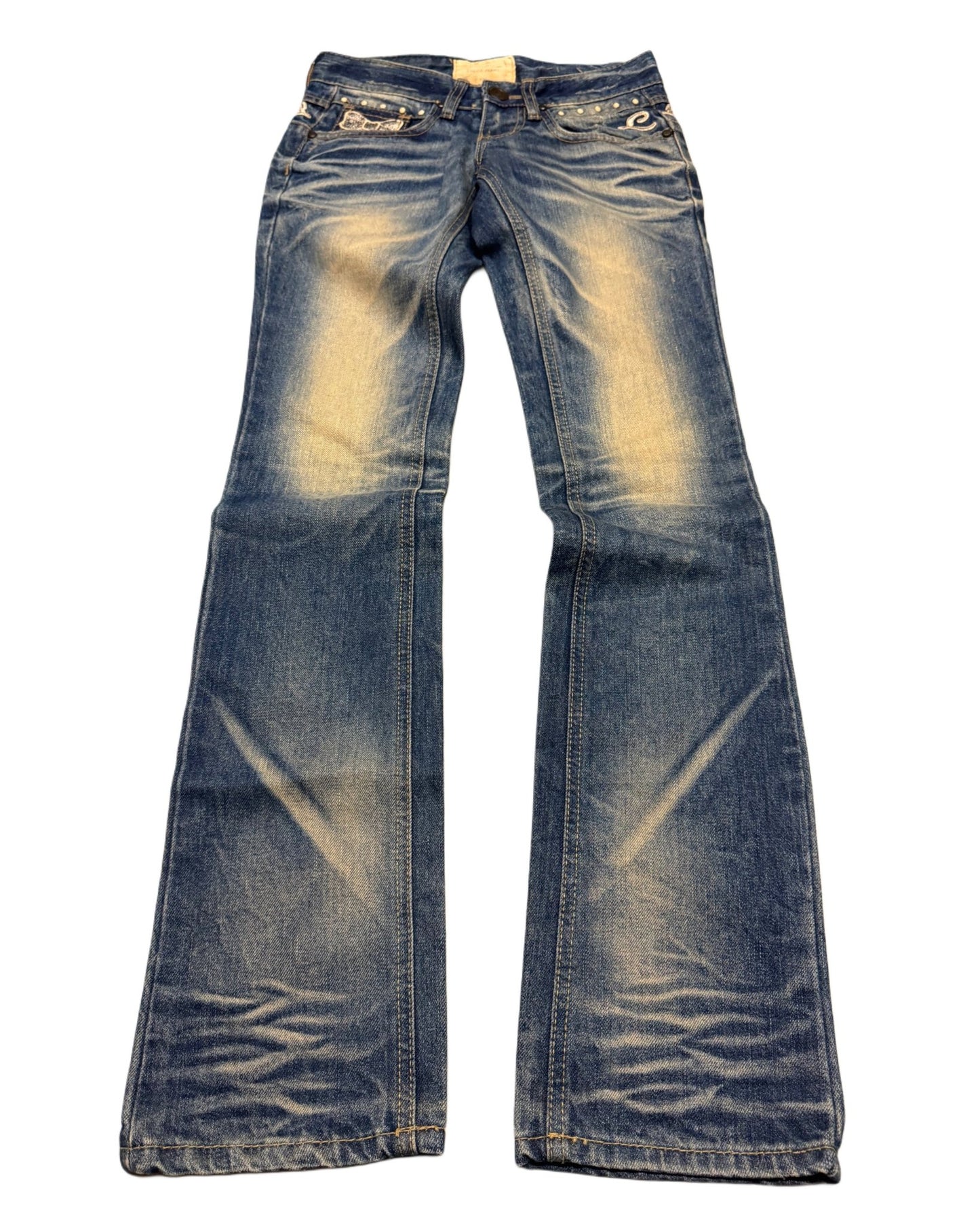 2000‘s Lolita Japanese Low Waist Jeans Women‘s *very rare (Size 24) - Lennys Vintage