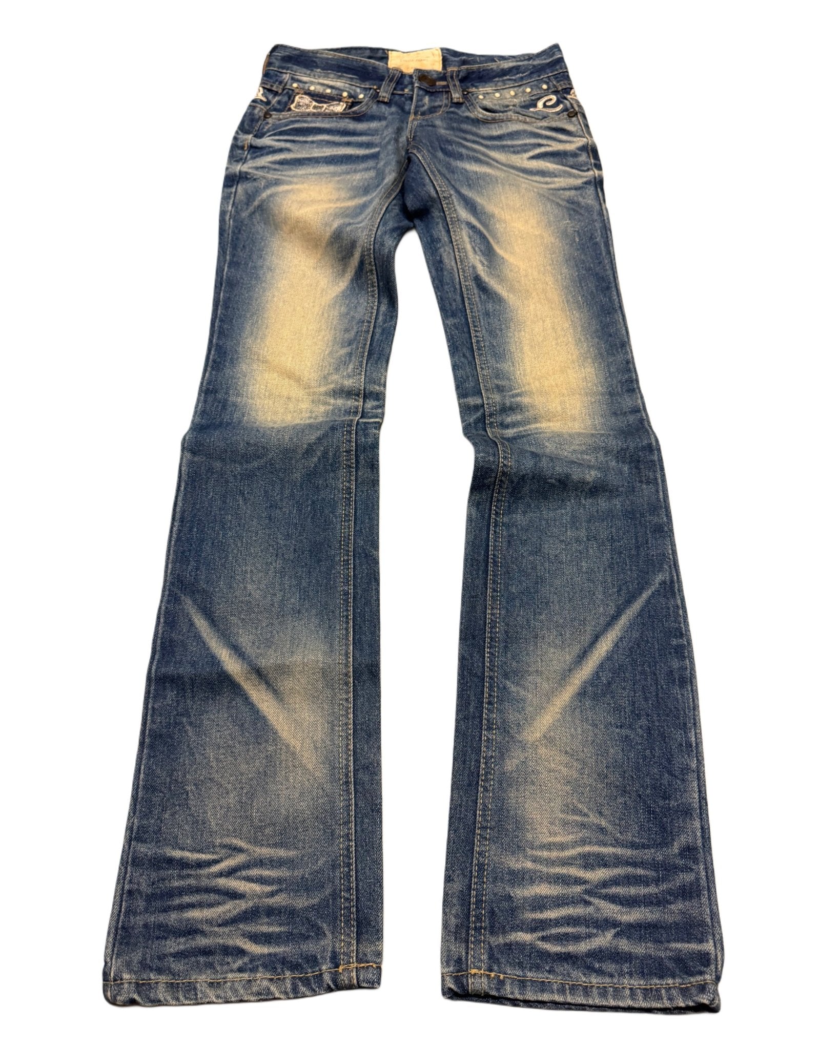 2000‘s Lolita Japanese Low Waist Jeans Women‘s *very rare (Size 24) - Lennys Vintage