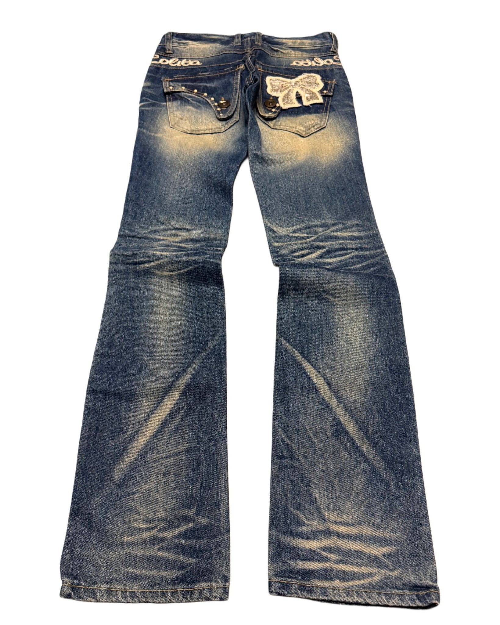 2000‘s Lolita Japanese Low Waist Jeans Women‘s *very rare (Size 24) - Lennys Vintage