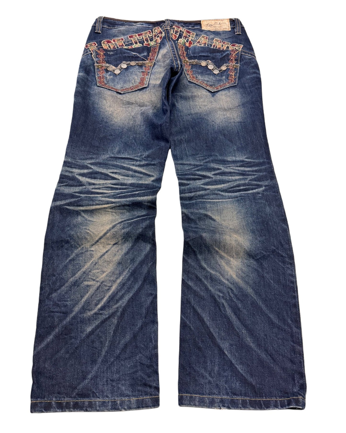 2000‘s Lolita Korean Vintage Baggy Jeans *sehr selten 30x30 - Lennys Vintage