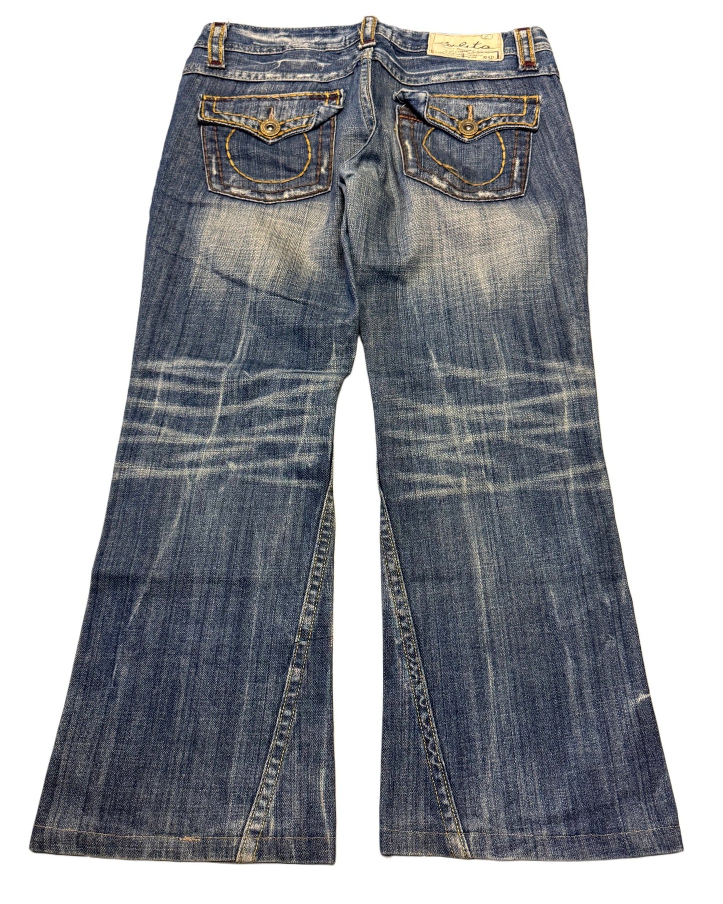 2000‘s Lolita Low Waist Faded Bootcut Jeans *sehr selten 31x26 - Lennys Vintage