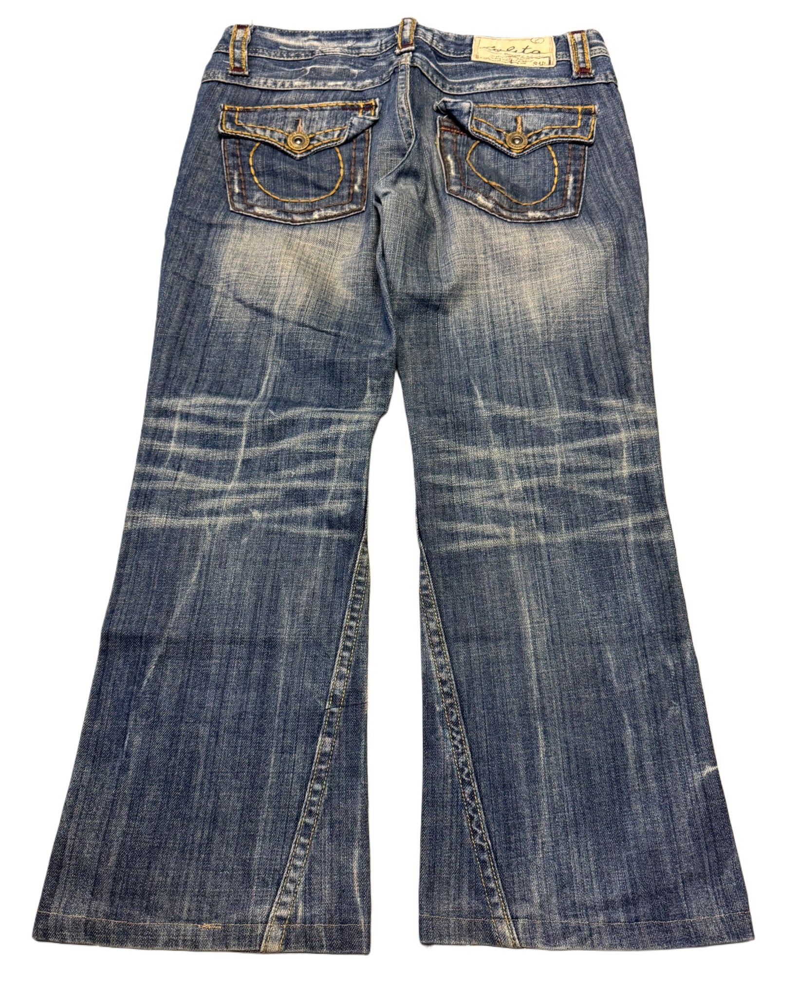 2000‘s Lolita Low Waist Faded Bootcut Jeans *sehr selten 31x26 - Lennys Vintage