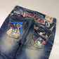 2000's Lollita Jeans Japanese Archive Straight/Baggy Jeans *very rare 32x28 (M) - Lennys Vintage