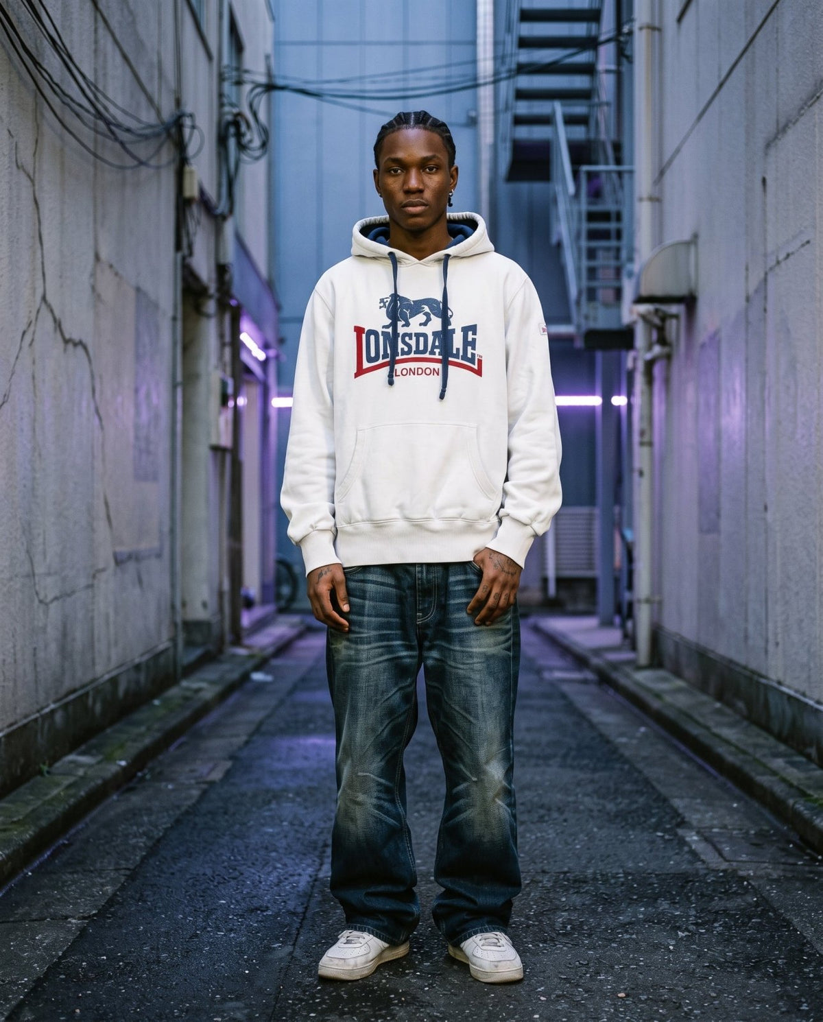 2000's Lonsdale Hoodie * (S) - Lennys Vintage