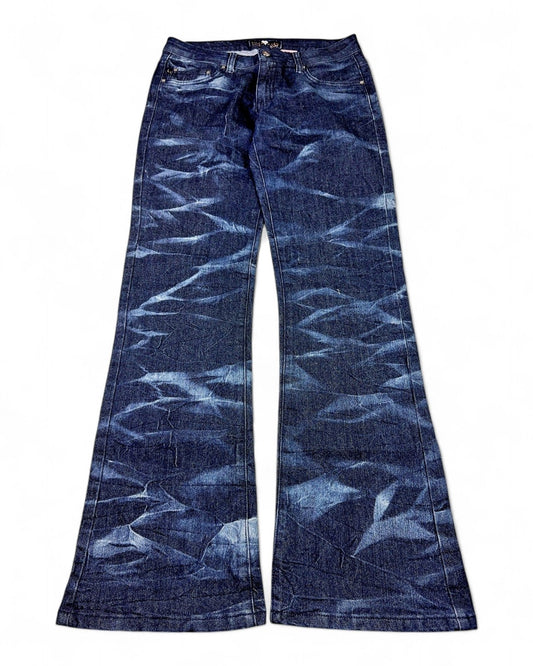 2000's Luxury Blue Bootcut/Flared Jeans Women's *rare 30x32 (M) - Lennys Vintage