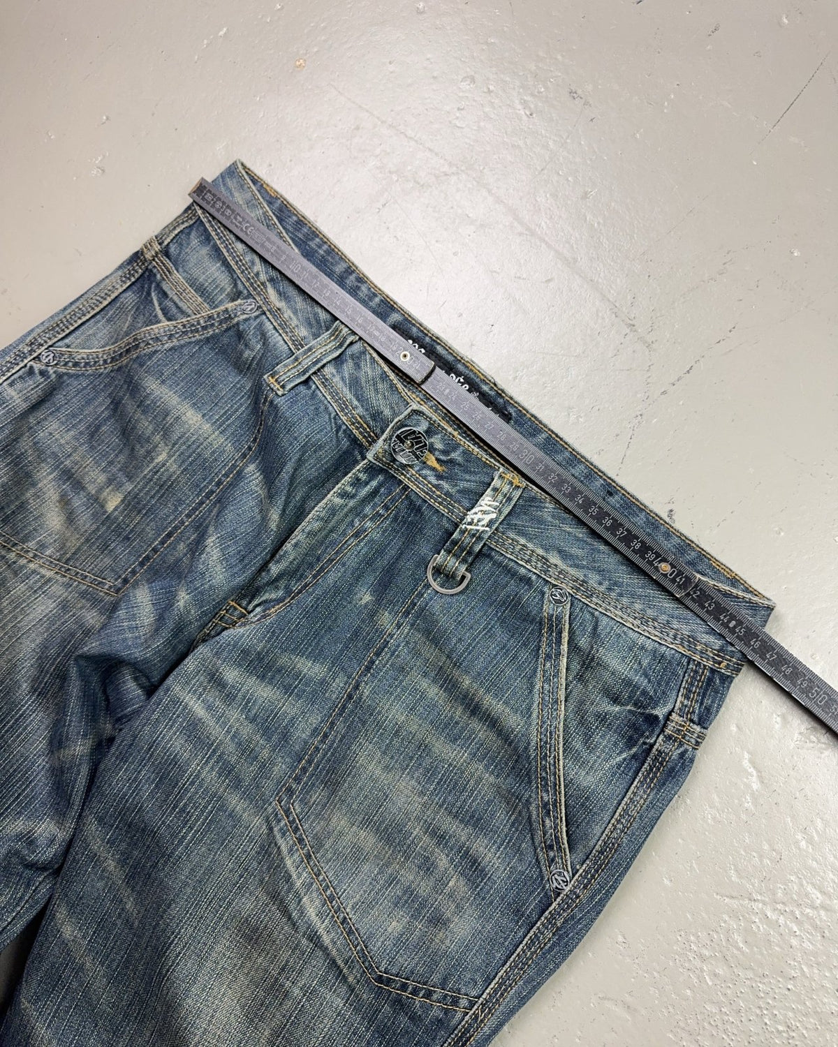 2000's Maja's Elaboration Japanese Straight/Baggy Jeans *rare 36x32 (XL) - Lennys Vintage