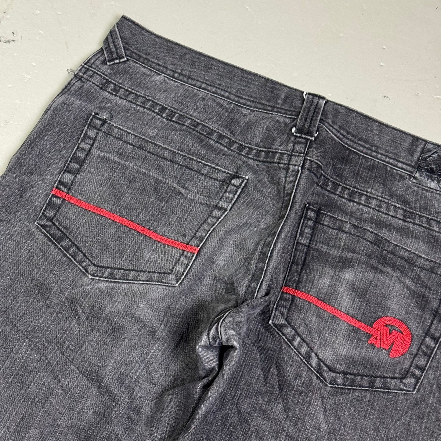 2000‘s Mecca Hip Hop Baggy Jeans *rare 38x30 - Lennys Vintage