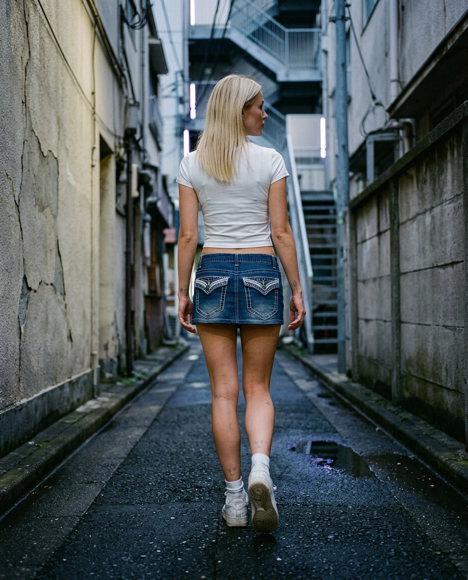 2000's Mini Denim Skirt Women's * (M) - Lennys Vintage