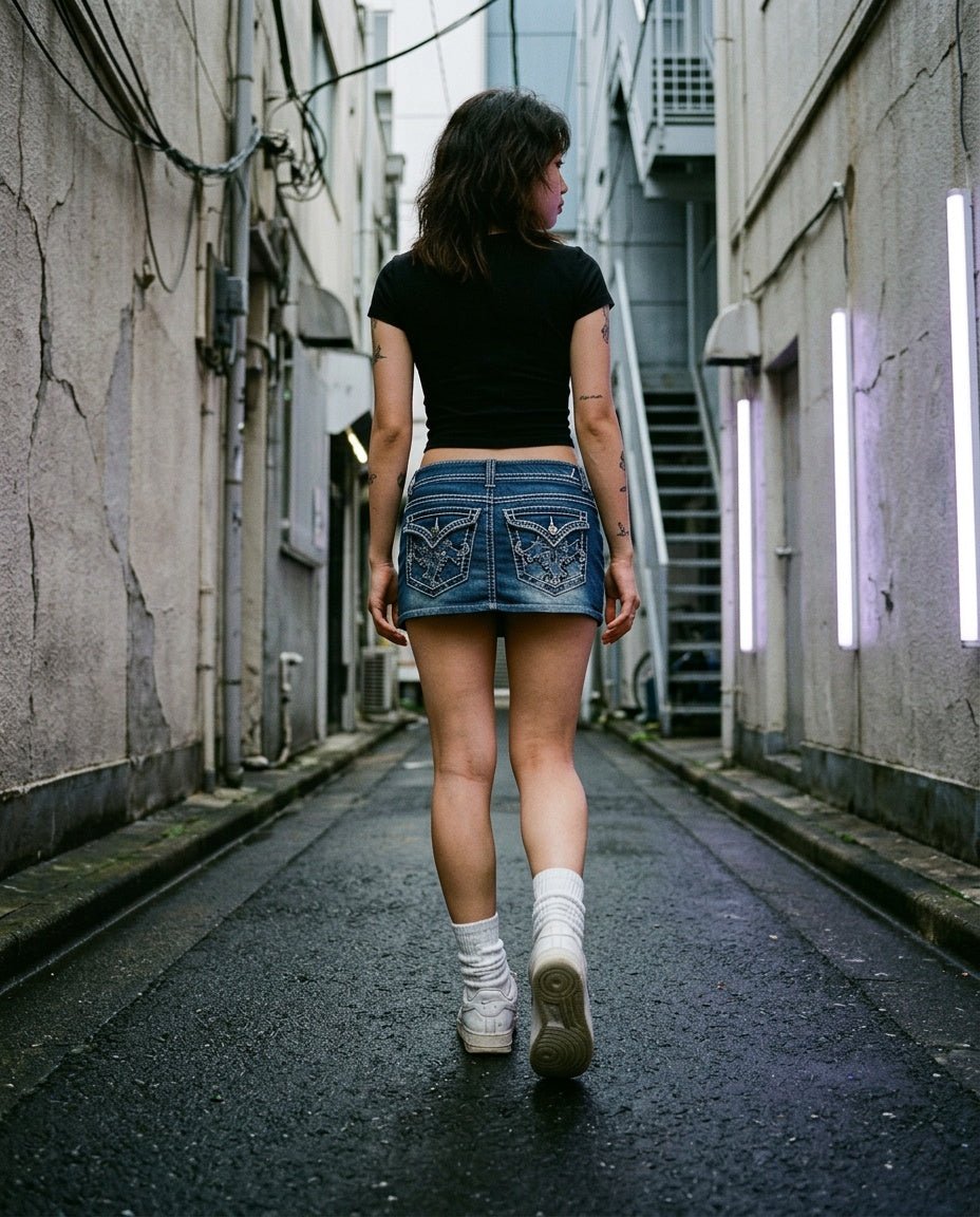 2000's Mini Denim Skirt Women's * W30 (M) - Lennys Vintage