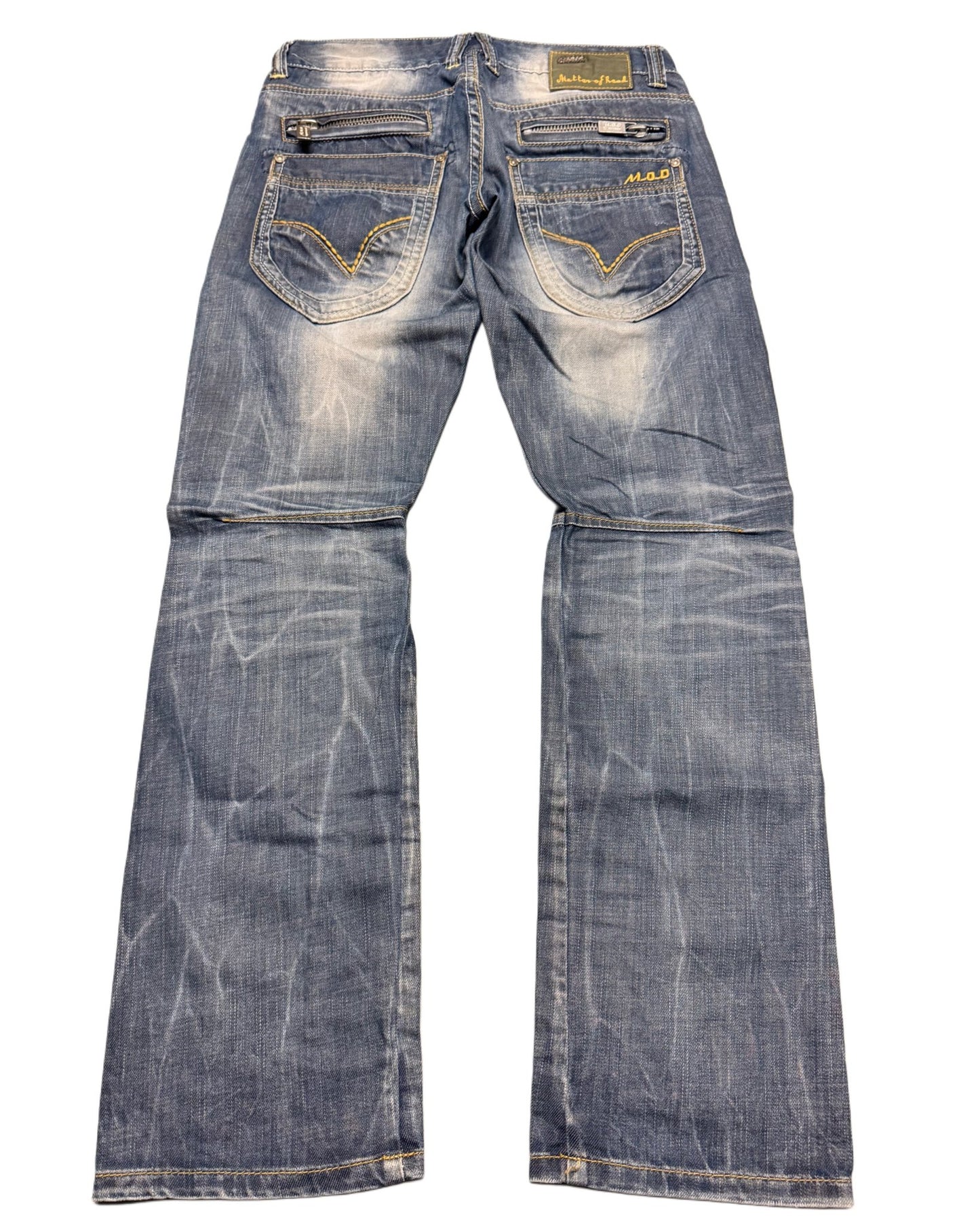 2000‘s MOD Low Waist Straight Jeans 28x28 - Lennys Vintage