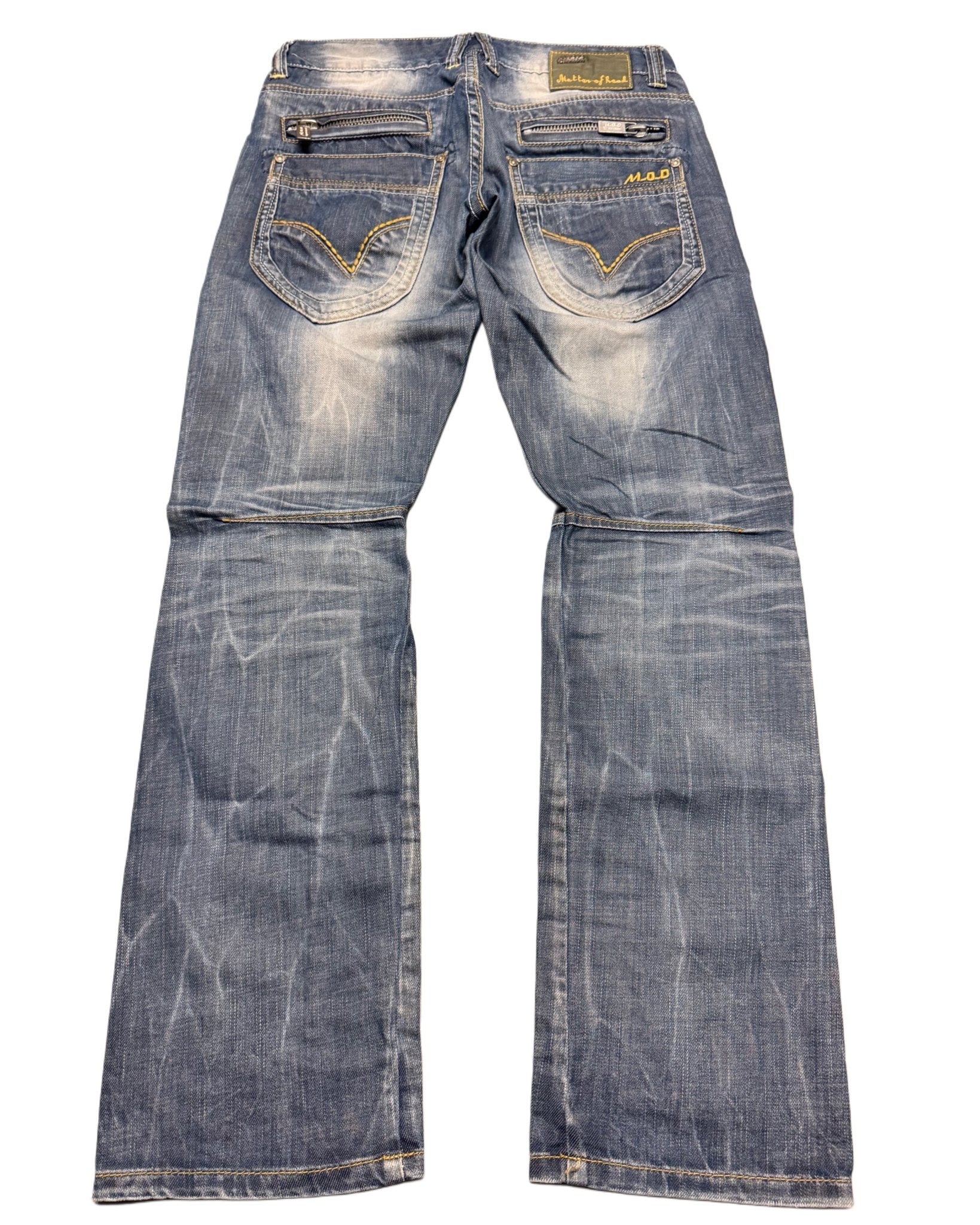 2000‘s MOD Low Waist Straight Jeans 28x28 - Lennys Vintage