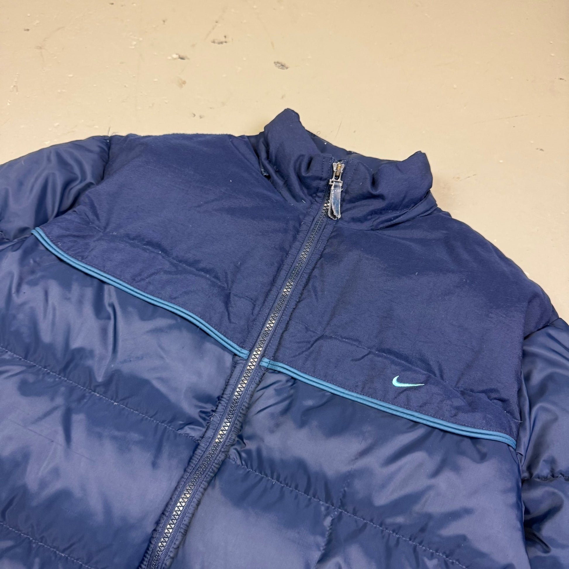 2000’s Nike Puffer Jacket Navy *rare (XL) - Lennys Vintage