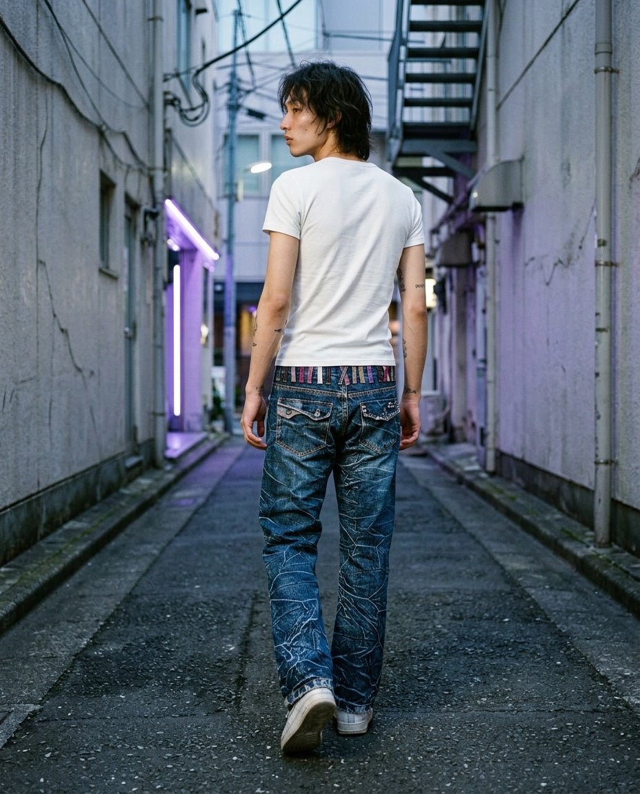 2000's Nylaus Jeans Japanese Archive Straight Jeans *very rare 29x32 (S) - Lennys Vintage