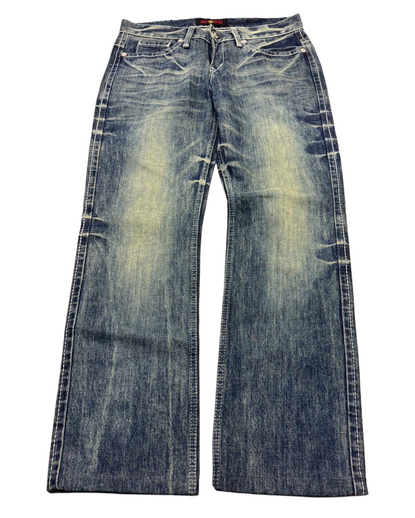 2000‘s Oniarai Japanese Archive Jeans *very rare 30x28 - Lennys Vintage