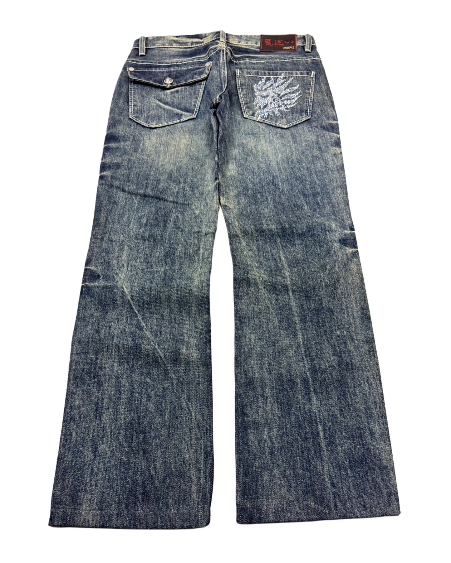 2000‘s Oniarai Japanese Archive Jeans *very rare 30x28 - Lennys Vintage