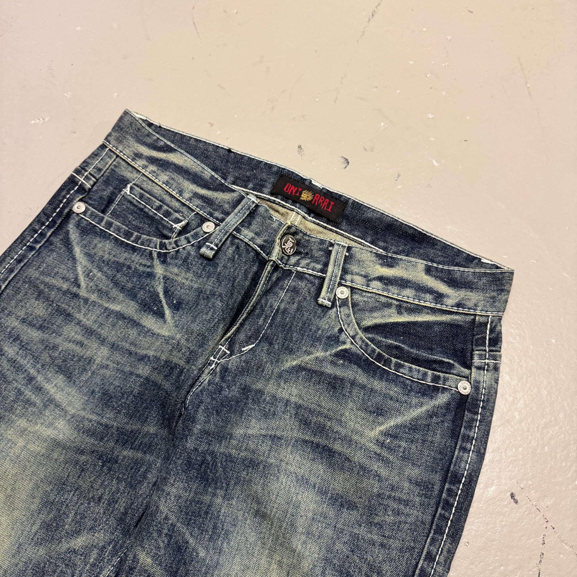 2000‘s Oniarai Japanese Archive Jeans *very rare 30x28 - Lennys Vintage