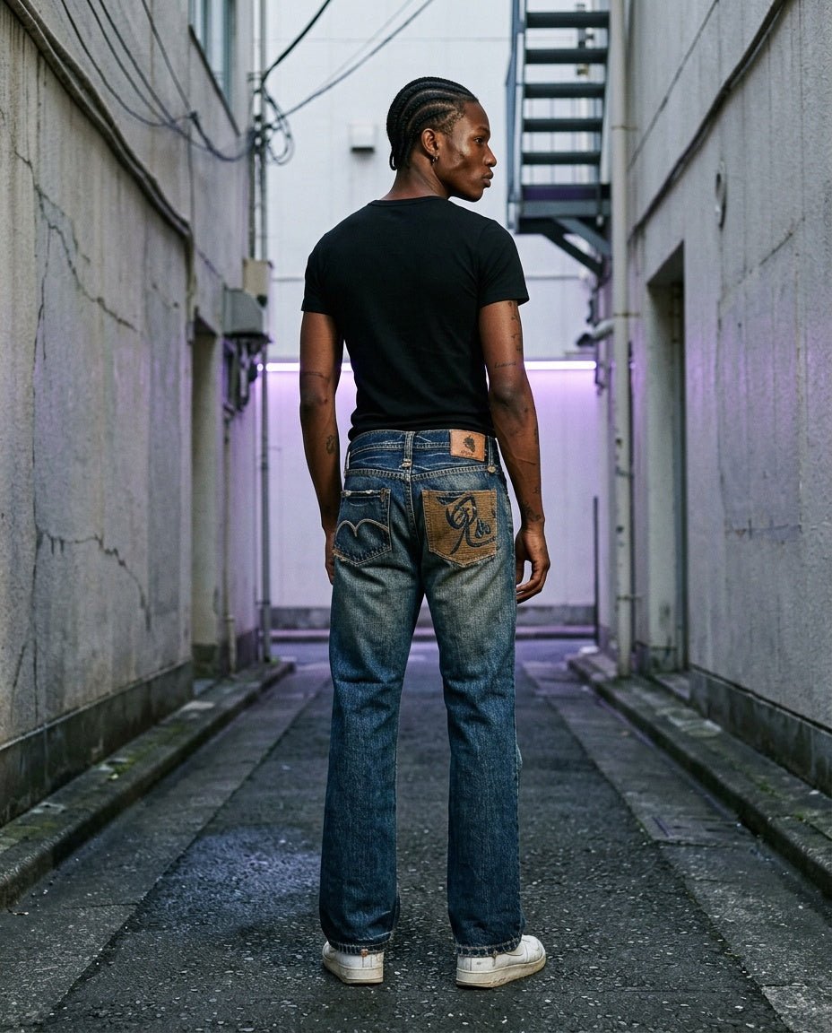 2000's Oniarai Japanese Straight Jeans *rare 30x34 (M) - Lennys Vintage