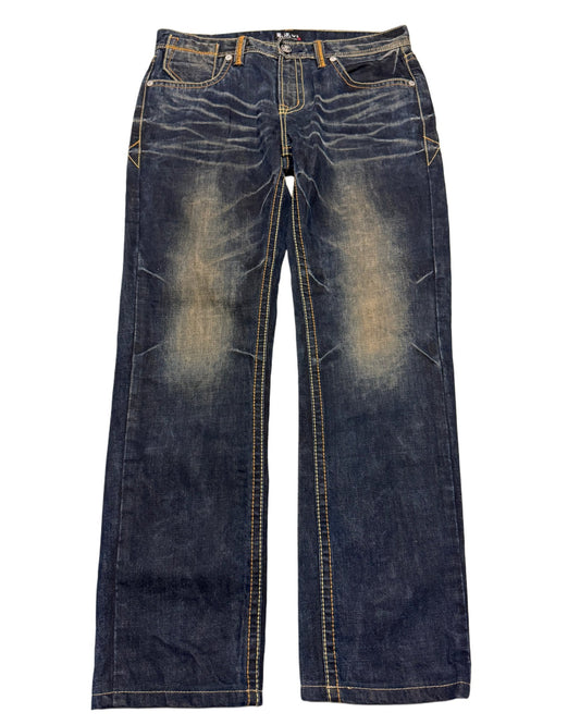 2000‘s Oniarai Japanese Straight Jeans *selten 32x31 - Lennys Vintage