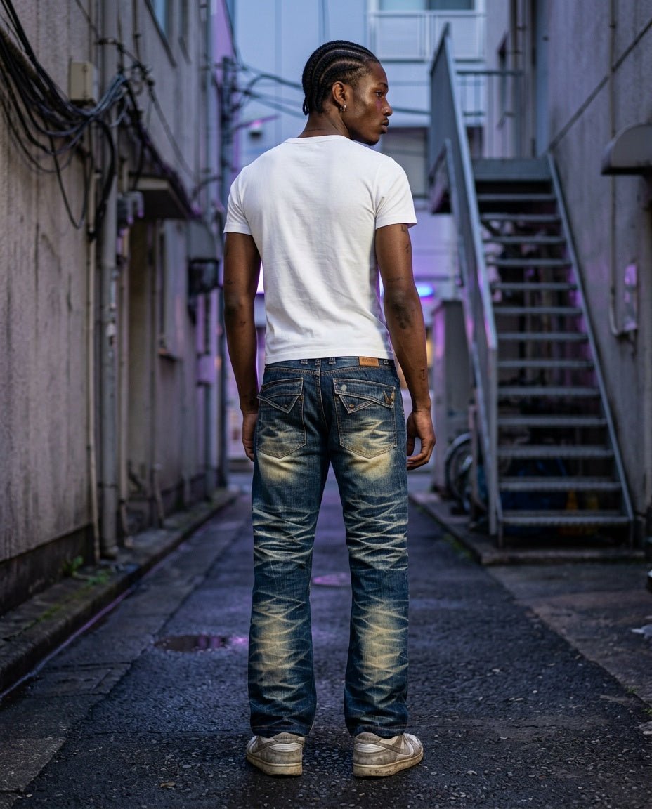 2000's Oniarari Japanese Straight Jeans *rare 31x30 (M) - Lennys Vintage