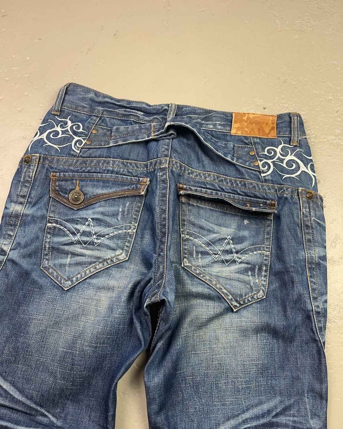 2000's Osaka Big Train Baggy Japanese Jeans * 37x36 (XL) - Lennys Vintage