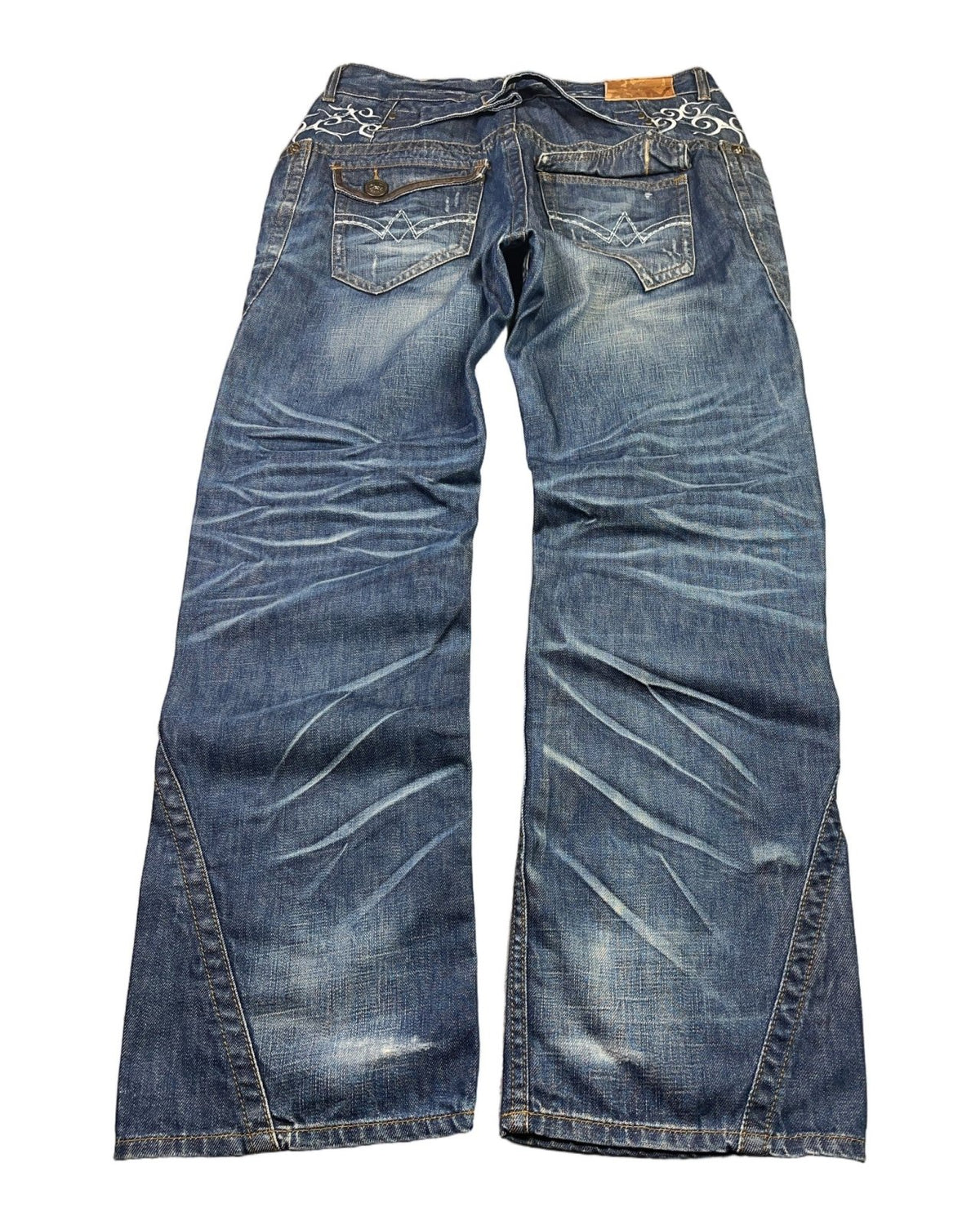 2000's Osaka Big Train Baggy Japanese Jeans * 37x36 (XL) - Lennys Vintage