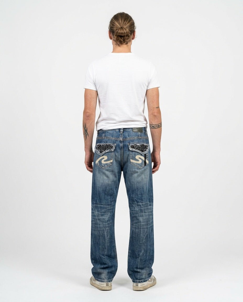 2000's Osaka Big Train Japanese Archive Straight/Baggy Jeans *very rare 30x32 (M) - Lennys Vintage