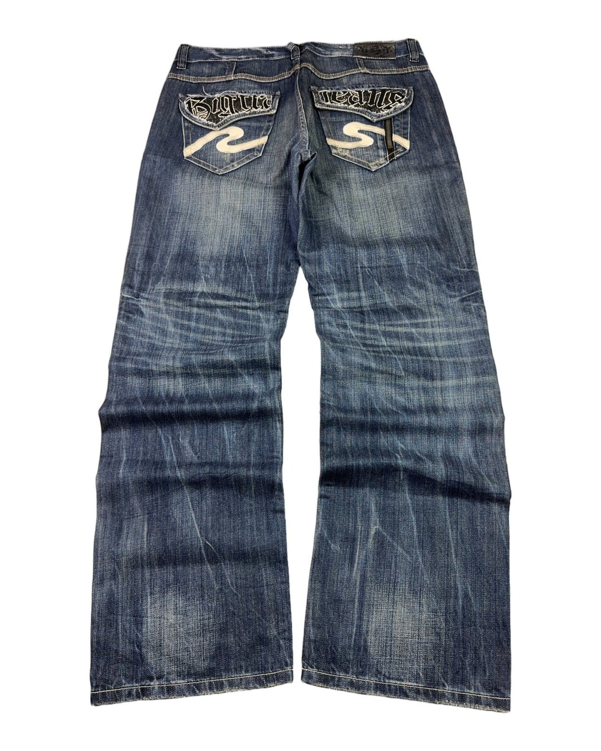 2000's Osaka Big Train Japanese Baggy Jeans *very rare 37x34 (XL) - Lennys Vintage