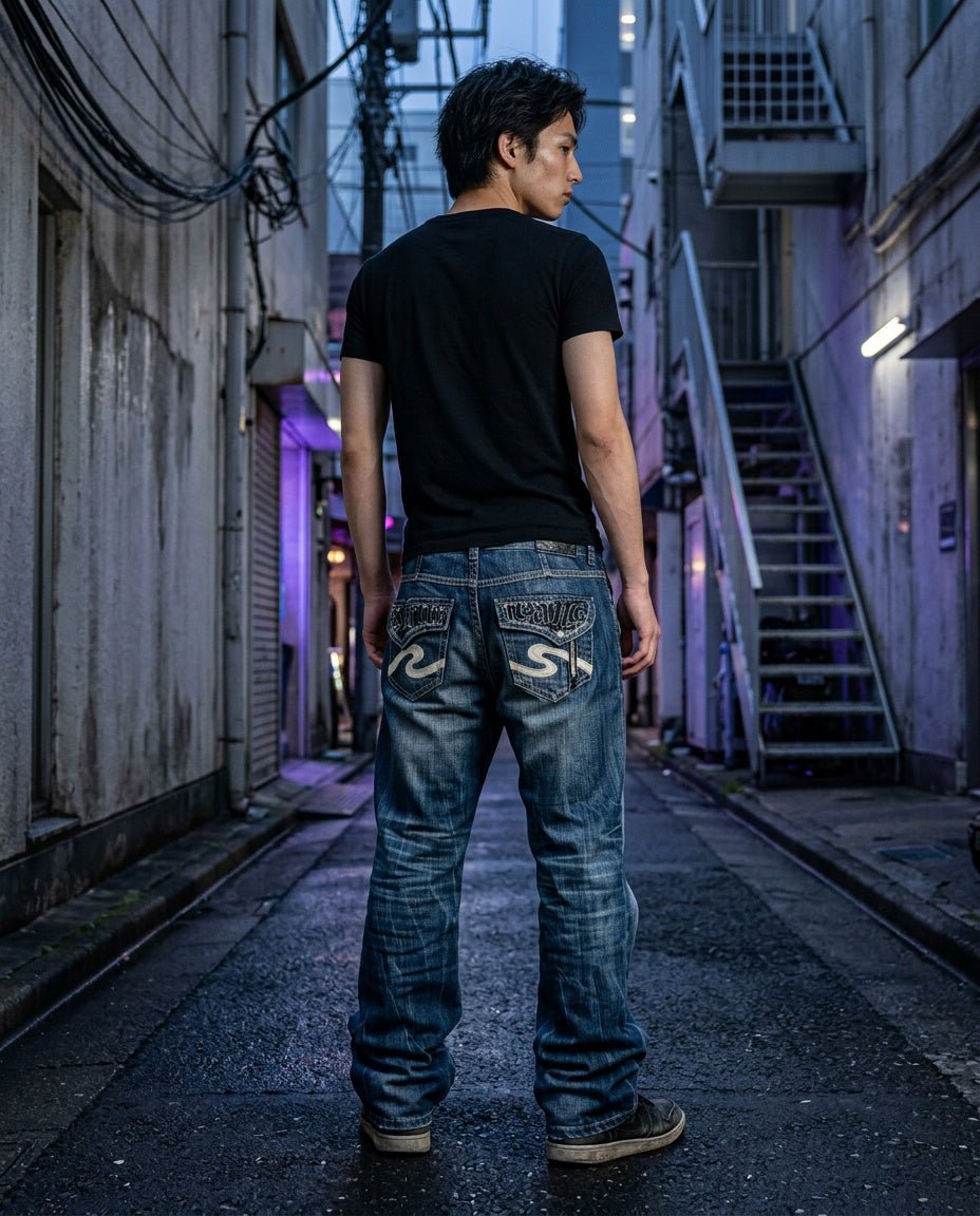 2000's Osaka Big Train Japanese Baggy Jeans *very rare 37x34 (XL) - Lennys Vintage