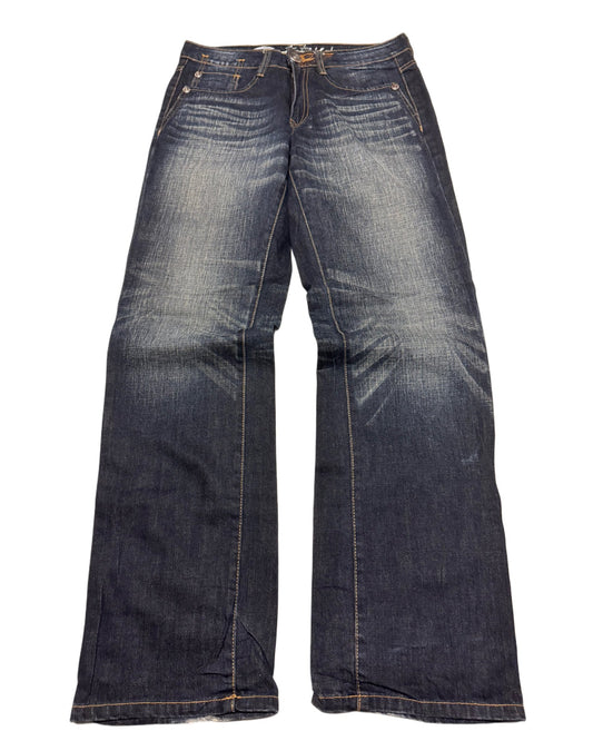 2000‘s Osaka Big Train Japanese Baggy/Straight Jeans *rare 30x32 - Lennys Vintage