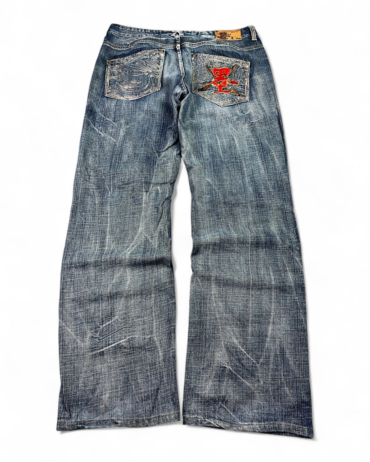 2000's Osaka Big Train Japanese Straight/Baggy Jeans *very rare 36x34 (XL) - Lennys Vintage
