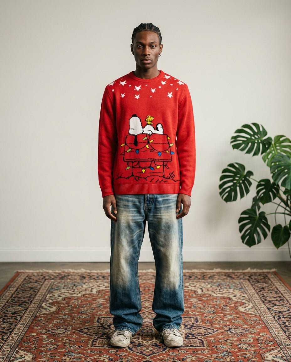 2000's Peanuts Sweater Men's *rare (M) - Lennys Vintage