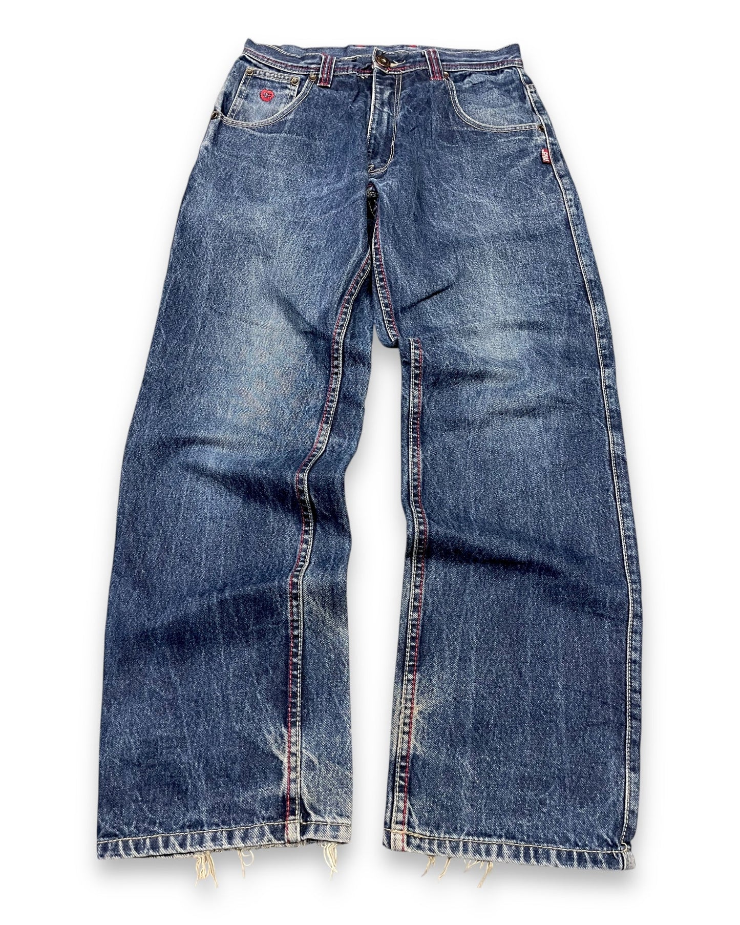 2000‘s Pelle Pelle Hip Hop Baggy Jeans Heavy Denim *rare 29x30 - Lennys Vintage