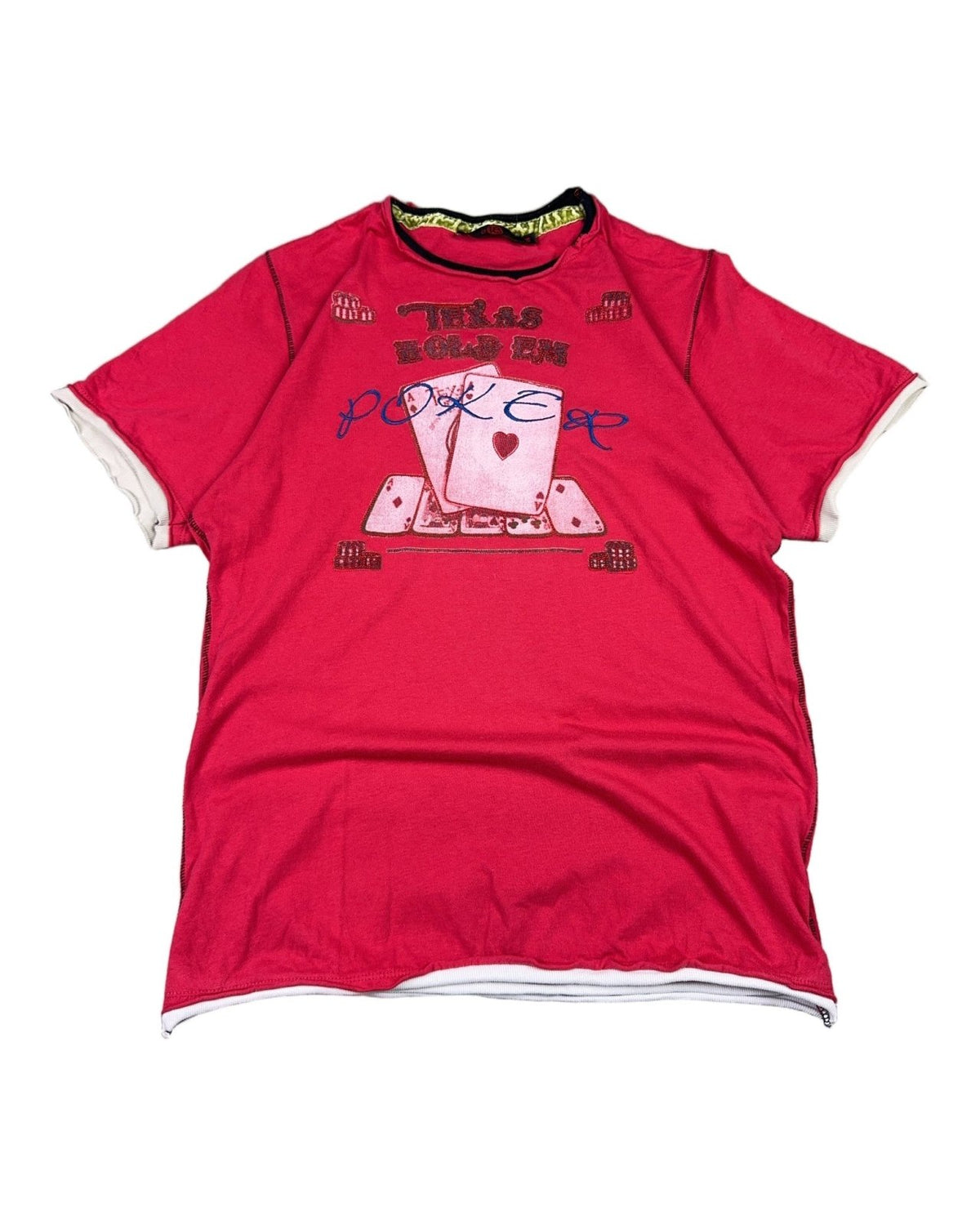 2000's Poker T-shirt *rare (M) - Lennys Vintage