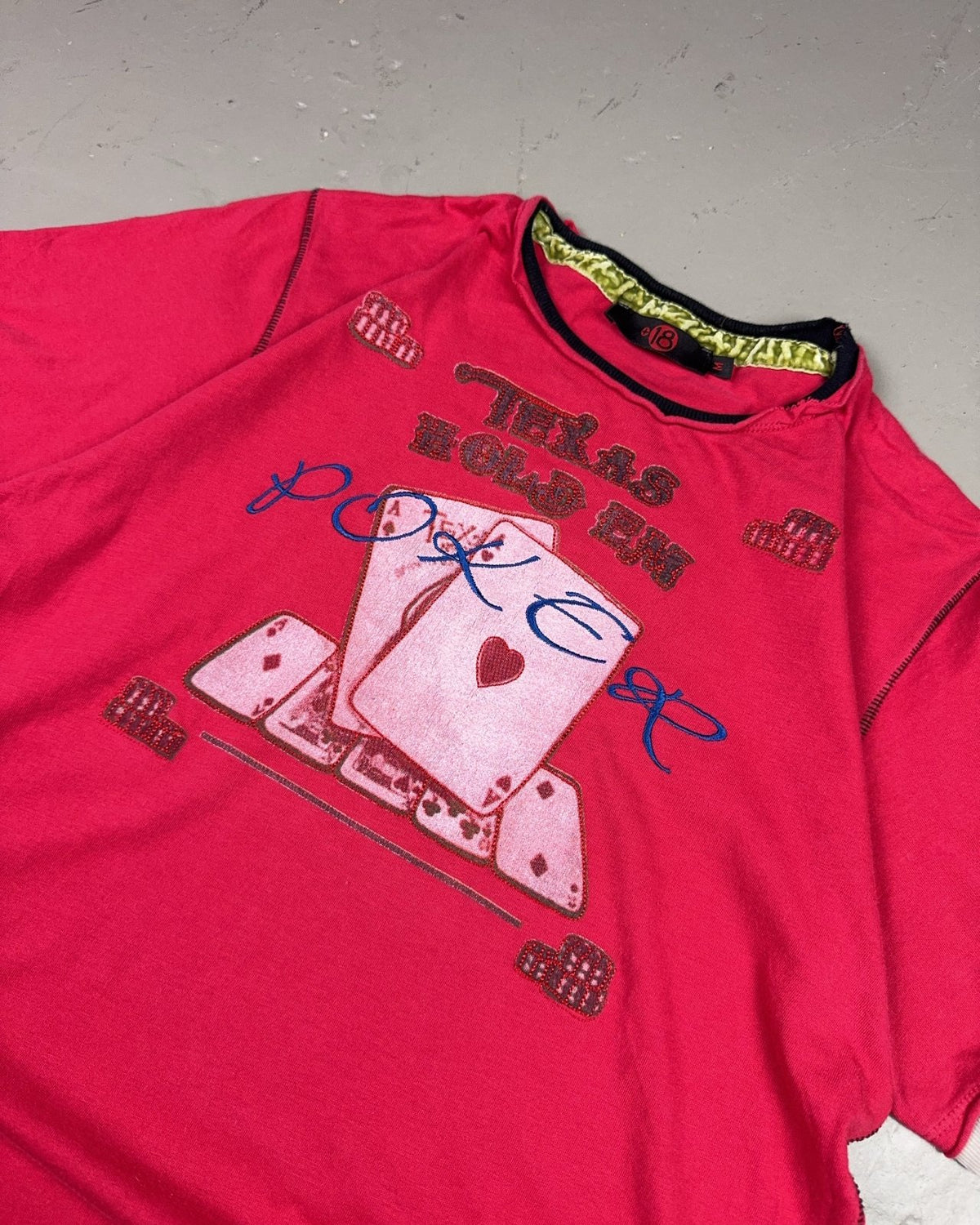 2000's Poker T-shirt *rare (M) - Lennys Vintage