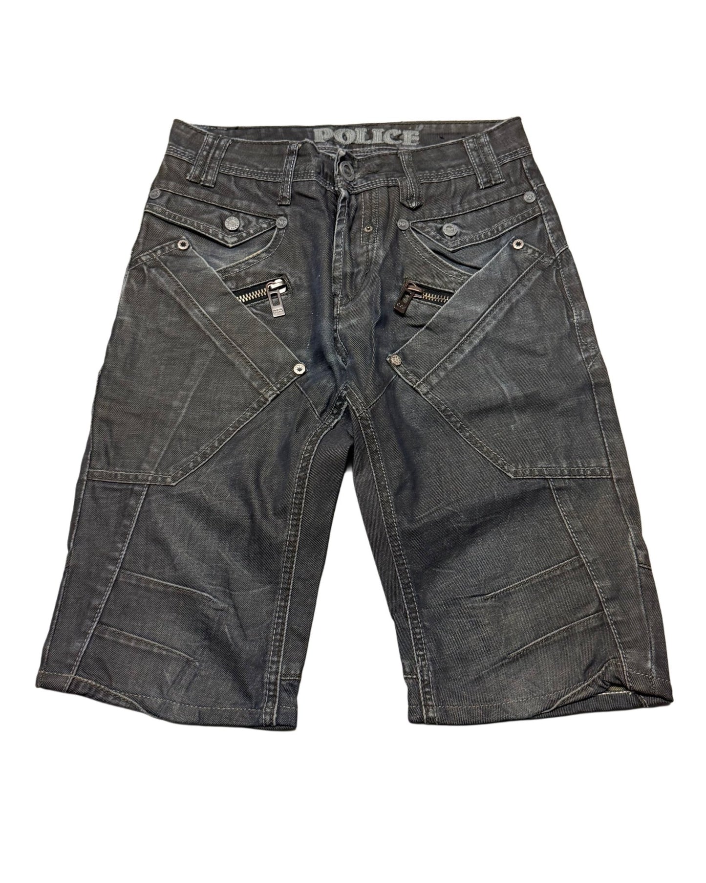 2000‘s Police Shorts (W28) - Lennys Vintage