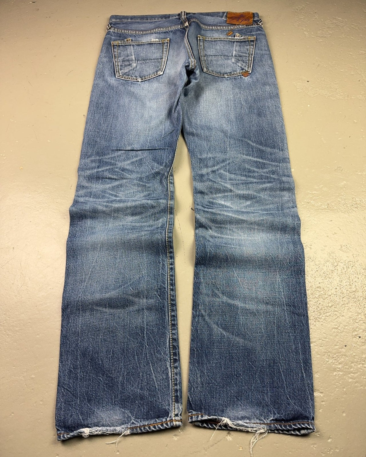 2000's PRPS *made in Japan Japanese Archive Straight/Baggy Jeans *very rare 34x34 (L) - Lennys Vintage