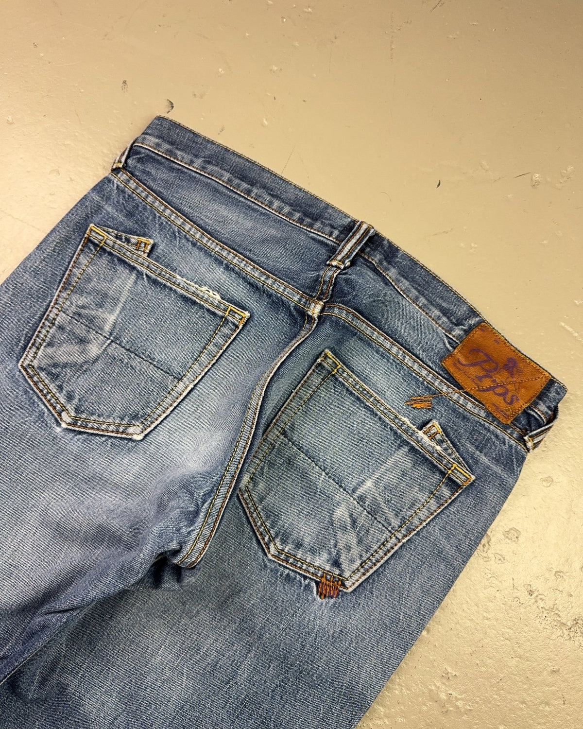 2000's PRPS *made in Japan Japanese Archive Straight/Baggy Jeans *very rare 34x34 (L) - Lennys Vintage