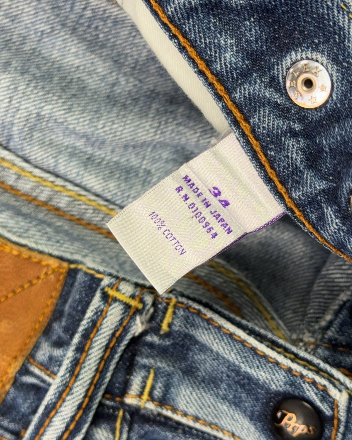 2000's PRPS *made in Japan Japanese Archive Straight/Baggy Jeans *very rare 34x34 (L) - Lennys Vintage