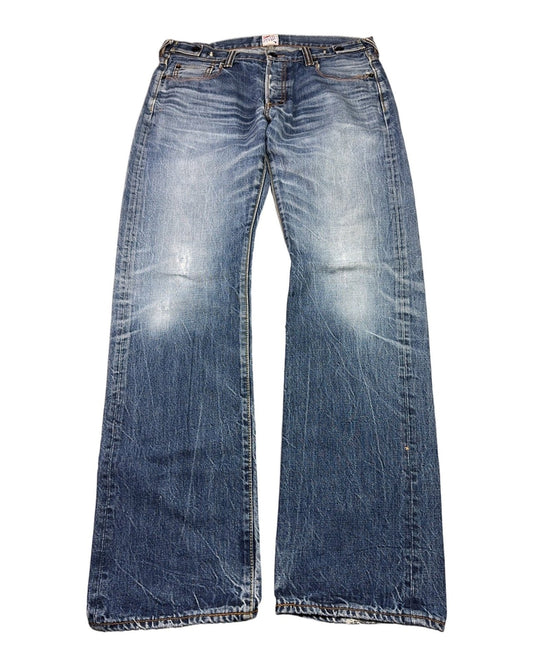 2000's PRPS *made in Japan Japanese Archive Straight/Baggy Jeans *very rare 34x34 (L) - Lennys Vintage
