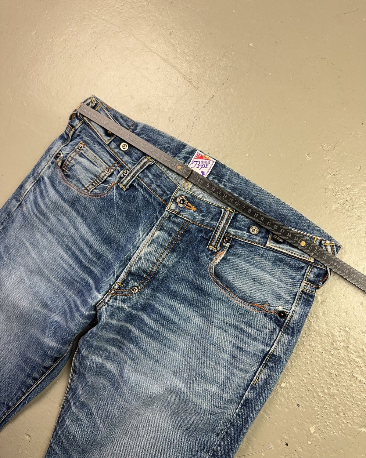 2000's PRPS *made in Japan Japanese Archive Straight/Baggy Jeans *very rare 34x34 (L) - Lennys Vintage