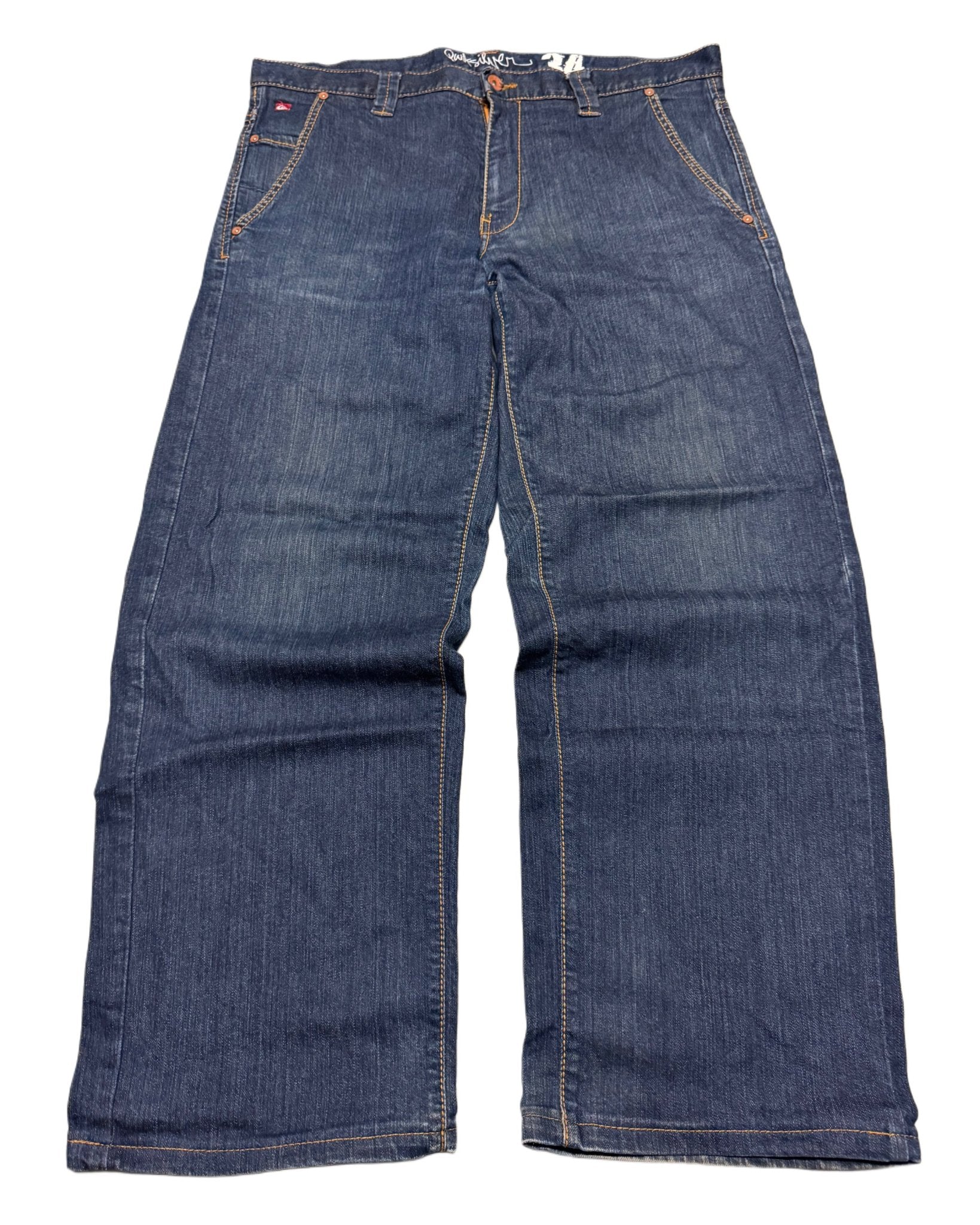 2000‘s Quiksilver Baggy Jeans *rare 36x30 - Lennys Vintage