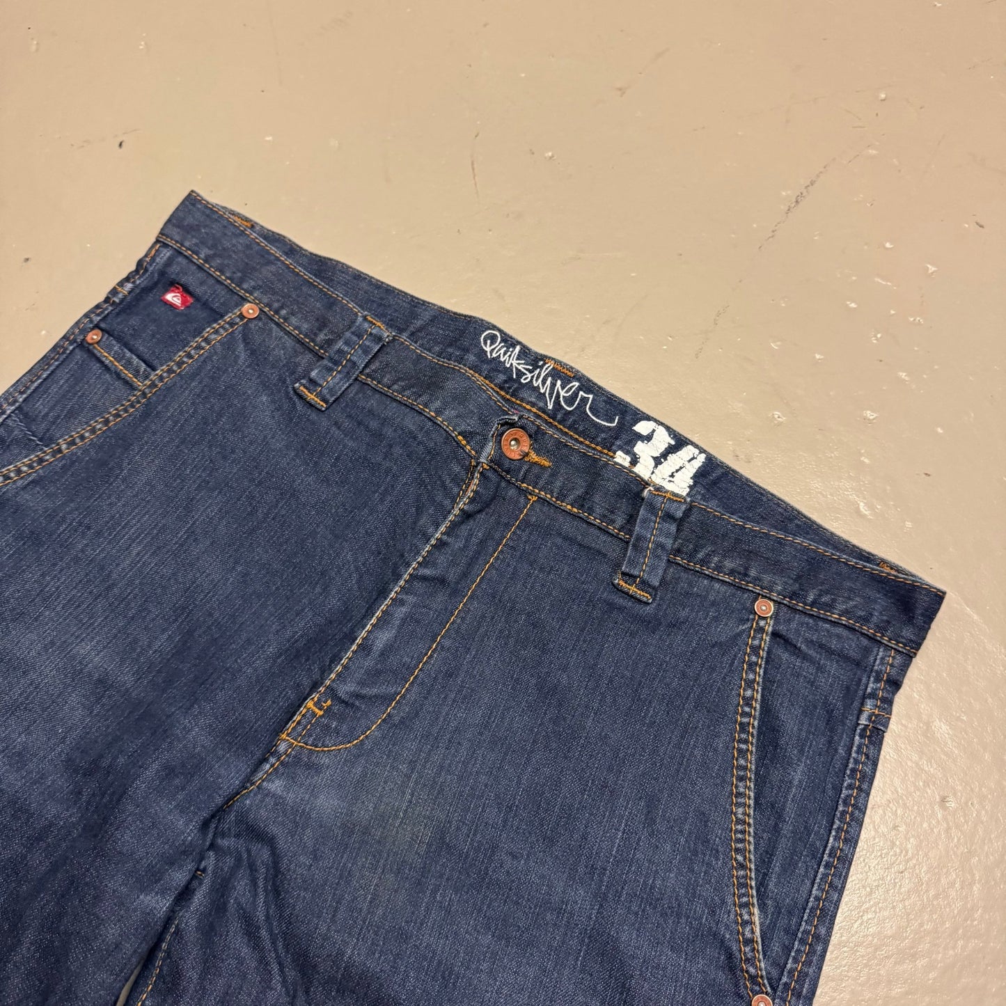 2000‘s Quiksilver Baggy Jeans *rare 36x30 - Lennys Vintage