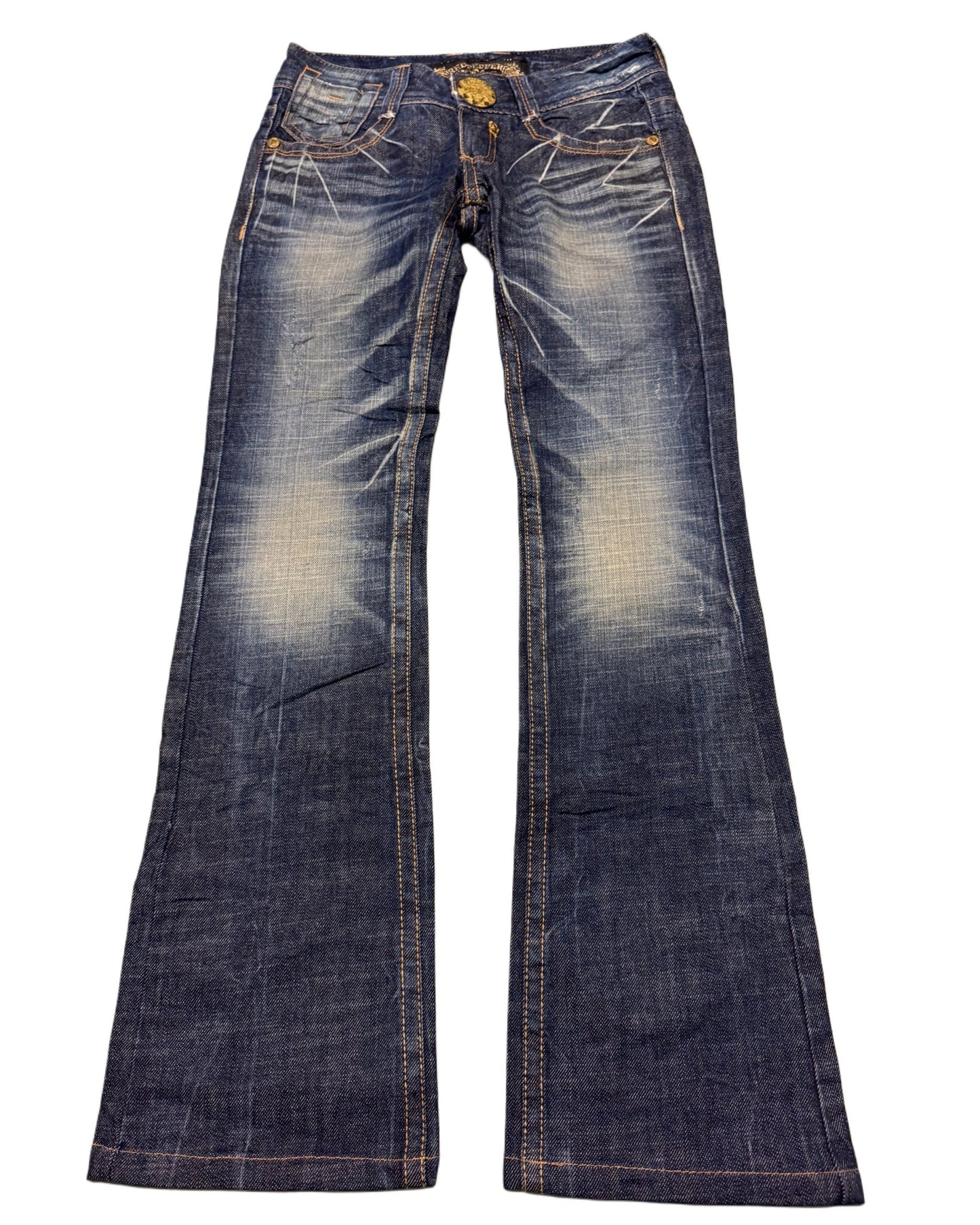 2000‘s Red Pepper Japanese Low Waist Flared Jeans Women‘s *rare (Size 24) - Lennys Vintage