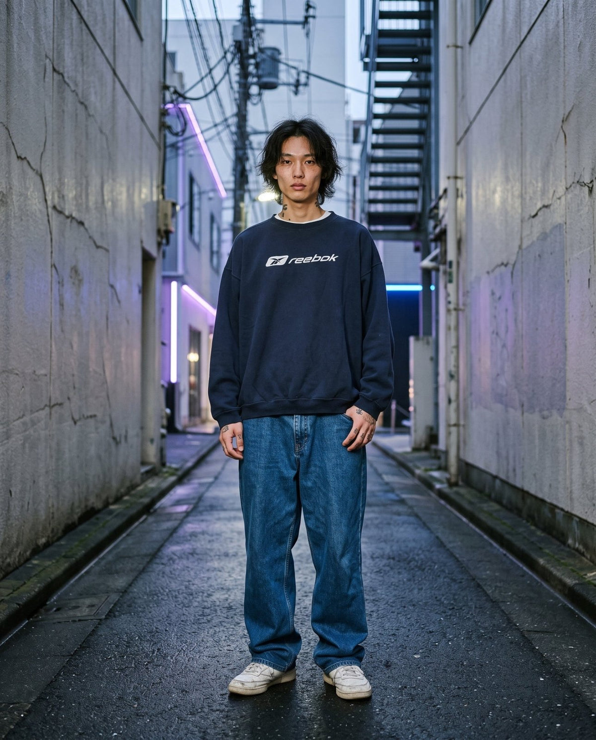 2000's Reebok Sweater *rare (S) - Lennys Vintage