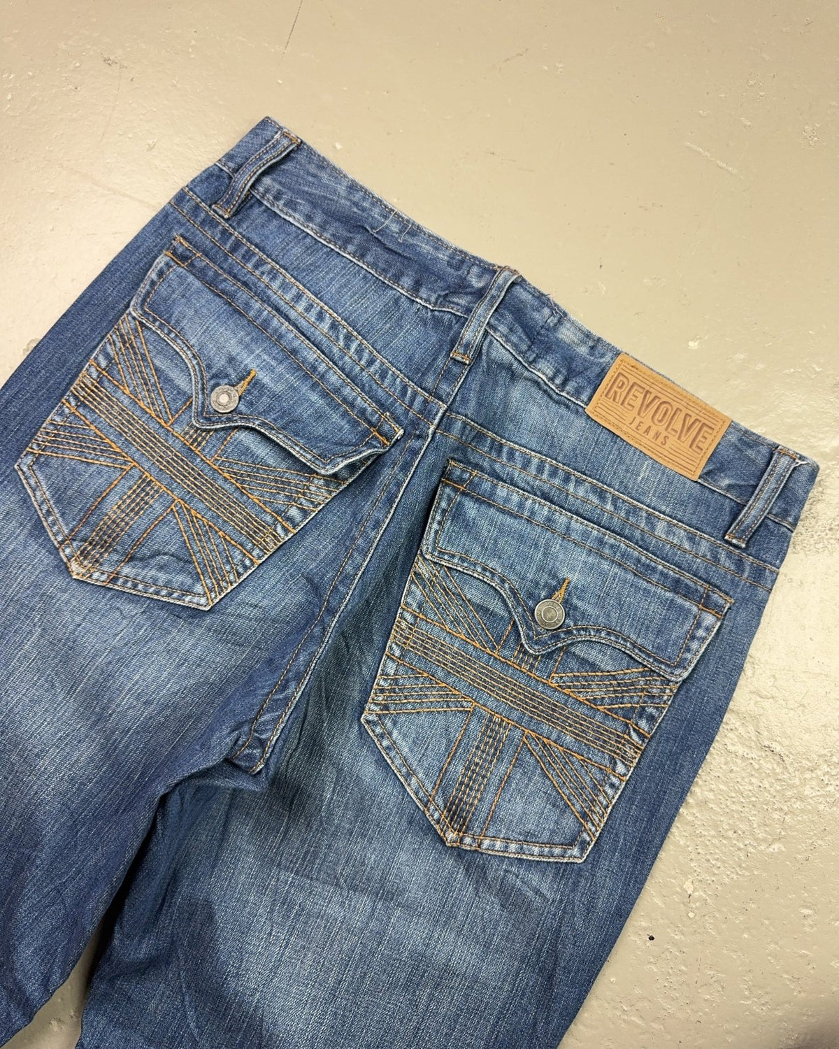2000's Revolve Jeans Hip Hop Baggy/Bootcut Jeans *rare 34x32 (L) - Lennys Vintage