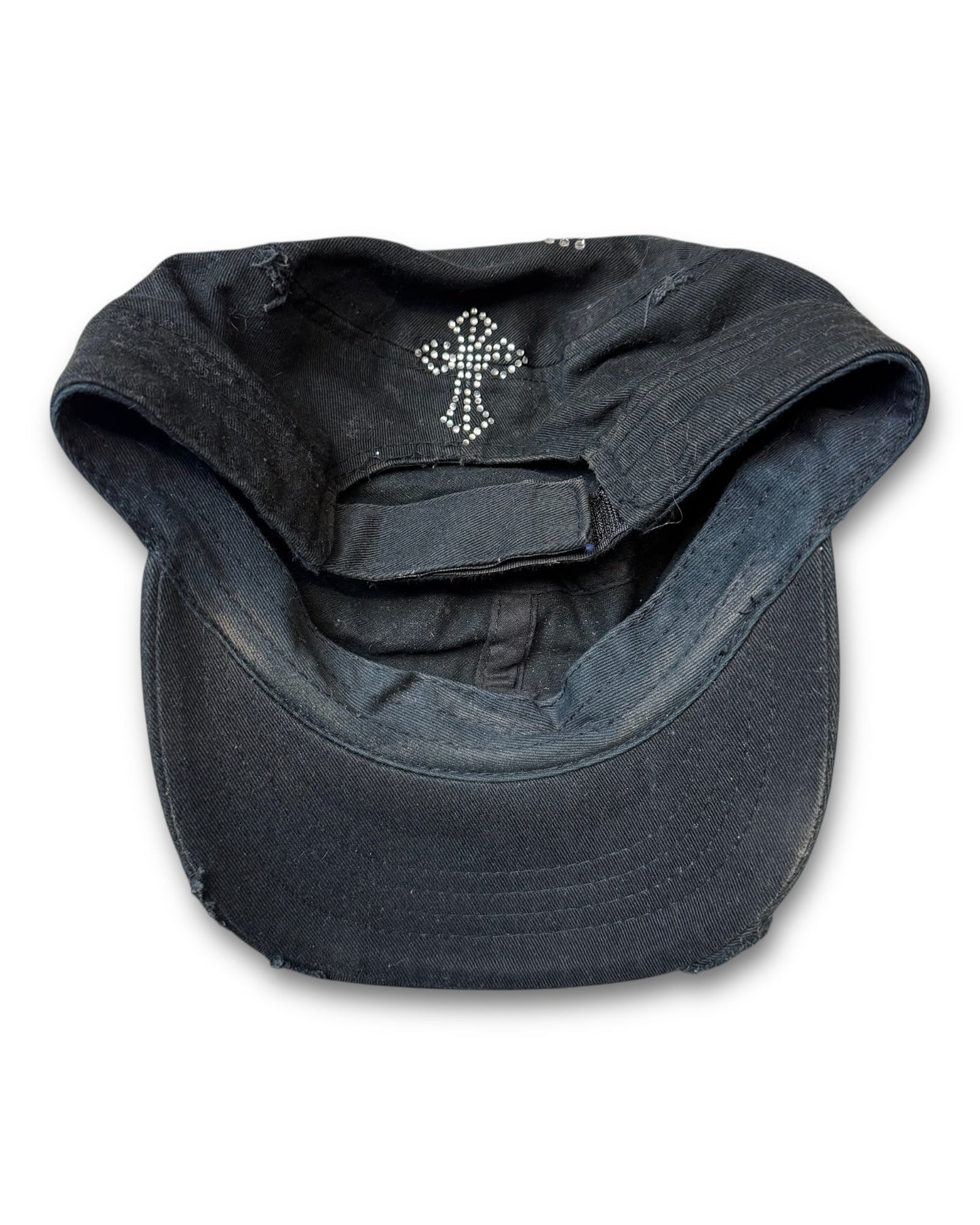 2000‘s Rhinestone Cross Cap - Lennys Vintage
