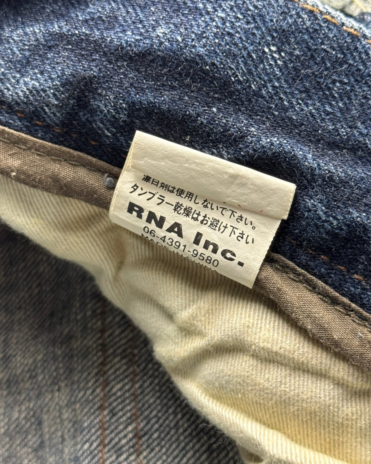 2000's Rna Inc. Japanese Archive Straight/Bootcut Jeans *very rare 33x32 (M) - Lennys Vintage